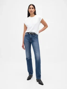 High Rise '90S Slim Straight Jeans