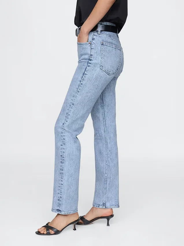 High Rise '90S Slim Straight Jeans