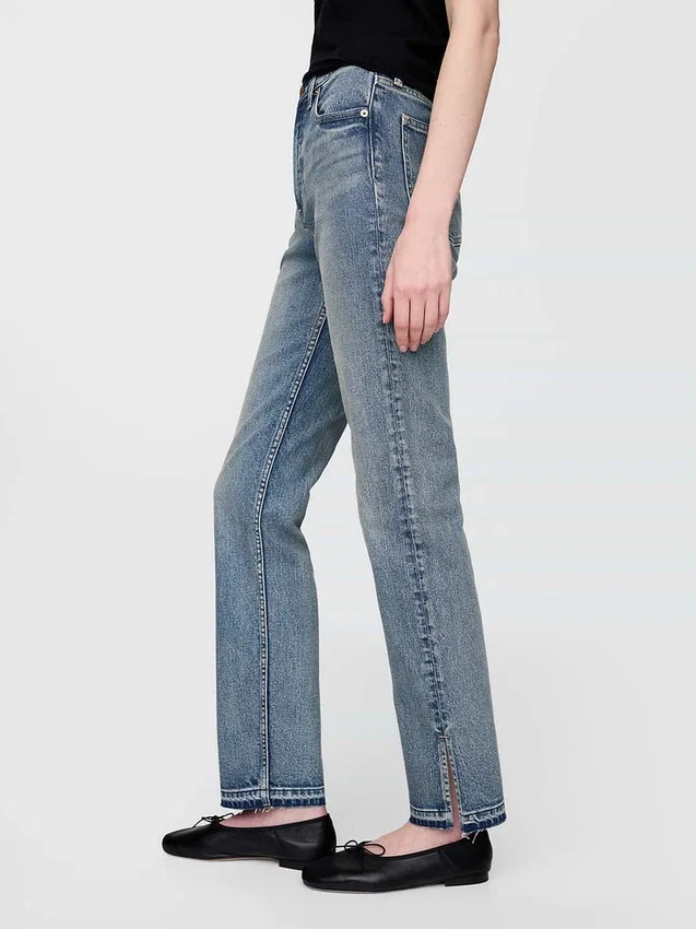 High Rise '90S Slim Straight Jeans