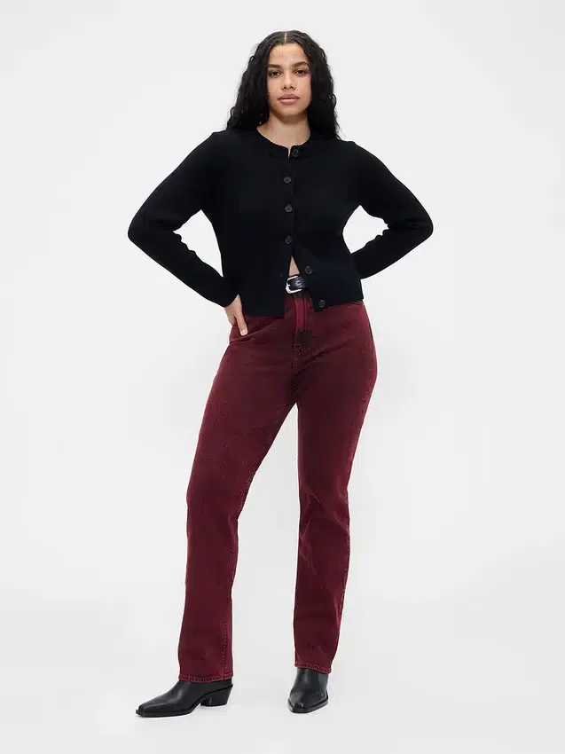 High Rise '90S Slim Straight Jeans