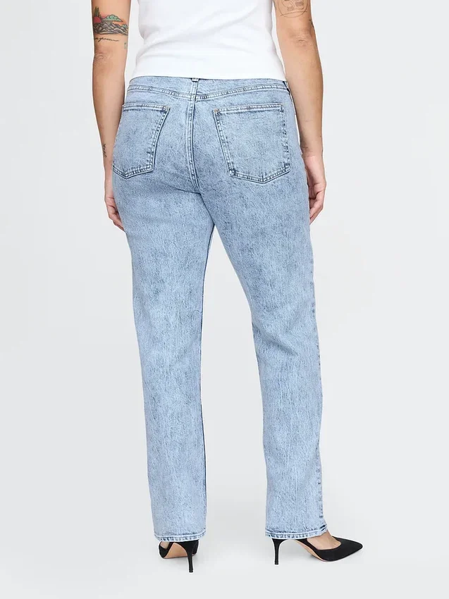 High Rise '90S Slim Straight Jeans