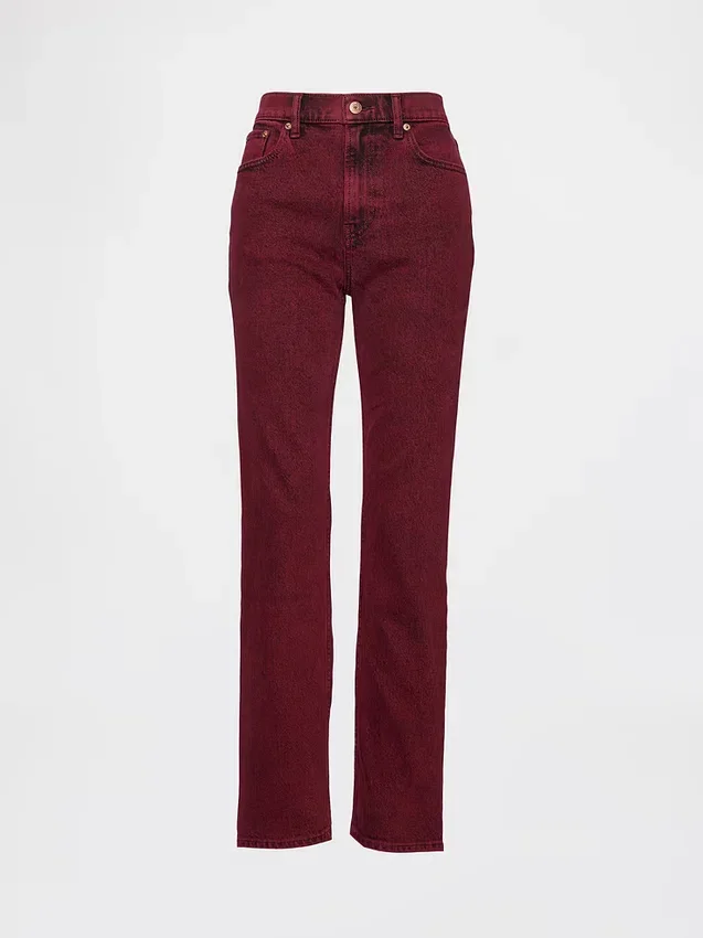 High Rise '90S Slim Straight Jeans