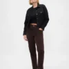 High Rise Corduroy '90S Slim Straight Jeans