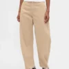 High Rise Corduroy Barrel Pants