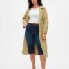 High Rise Cropped Capri Jeans