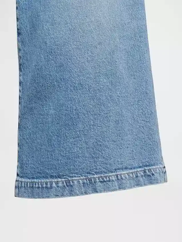 High Rise Culotte Jeans