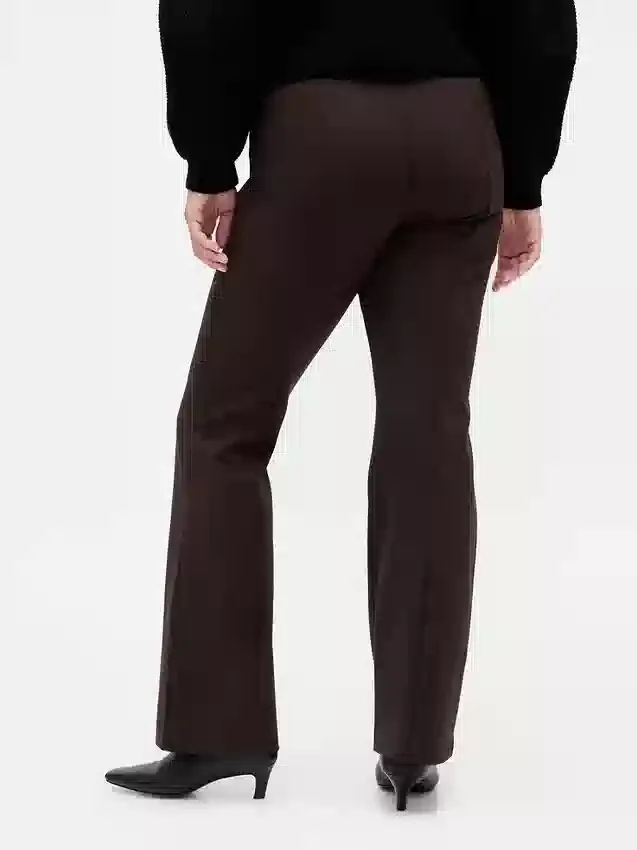 High Rise Double Knit Boot Pants