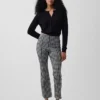 High Rise Double Knit Crop Kick Pants