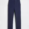 High Rise Double Knit Slim Crop Pants