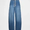High Rise Easy Barrel Jeans