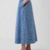 High Rise Eyelet Maxi Skirt