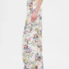 High Rise Floral Barrel Jeans