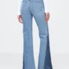 High Rise Patched '70S Flare Jeans