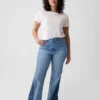 High Rise Patched '70S Flare Jeans