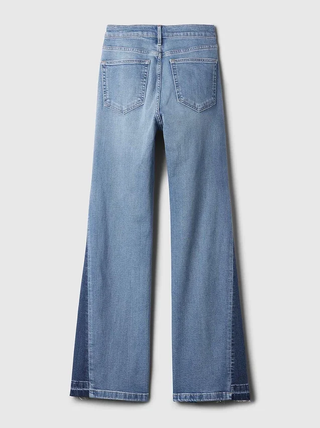 High Rise Patched '70S Flare Jeans