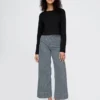 High Rise Stride Wide-Leg Ankle Jeans
