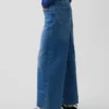 High Rise Stride Wide-Leg Ankle Jeans