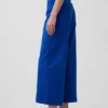 High Rise Stride Wide-Leg Ankle Jeans