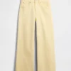 High Rise Stride Wide-Leg Ankle Jeans