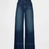 High Rise Stride Wide-Leg Jeans