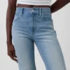 High Rise Twisted-Seam '90S Slim Straight Jeans