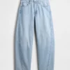 High Rise Ultrasoft Barrel Jeans