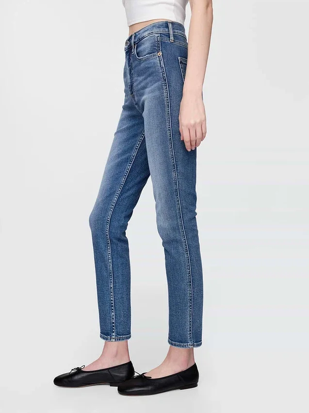 High Rise Vintage Slim Jeans