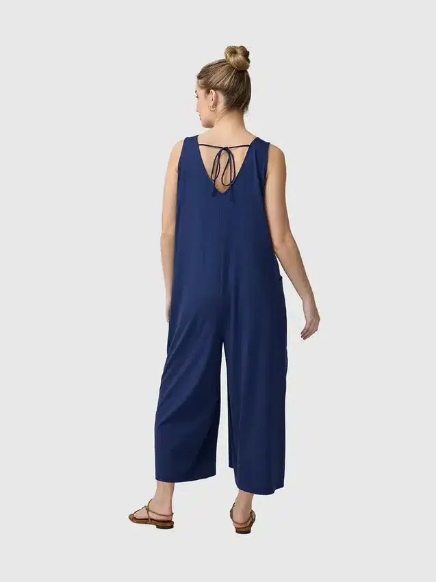 Ingrid and Isabel Lisbon Wide-Leg Sleeveless Maternity Jumpsuit
