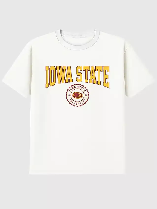 Iowa State University Collegiate Seal Dark Graphic T-Shirt