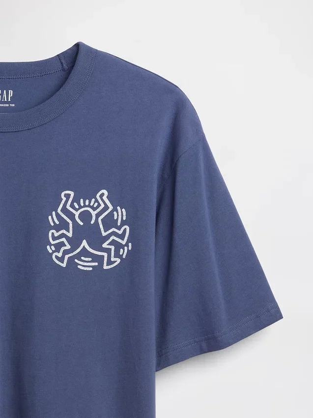Keith Haring Oversized Graphic T-Shirt