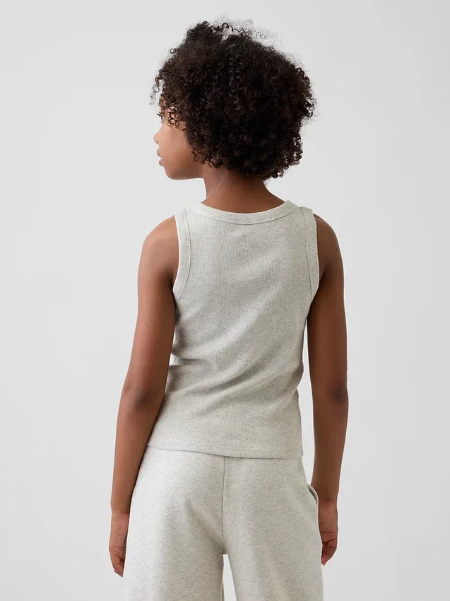 Kid Rib Scoop Tank Top