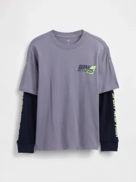 Kids 2-in-1 Graphic Logo T-Shirt