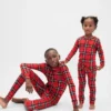 Kids & Baby Organic Brushed Cotton Holiday Pj Set