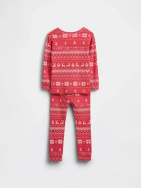 Kids & Baby Organic Brushed Cotton Holiday Pj Set