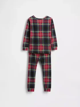 Kids & Baby Organic Brushed Cotton Holiday Pj Set