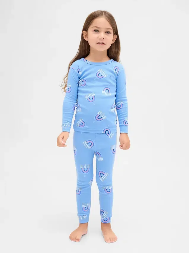 Kids & Baby Organic Brushed Cotton Holiday Pj Set