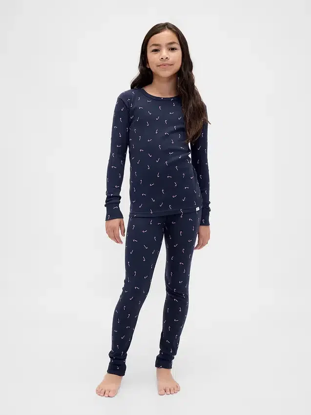 Kids & Baby Organic Brushed Cotton Holiday Pj Set