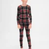 Kids & Baby Organic Brushed Cotton Holiday Pj Set