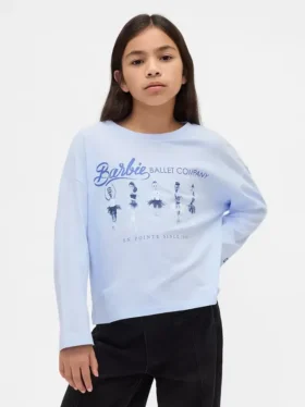 Kids Barbie Oversized Graphic T-Shirt