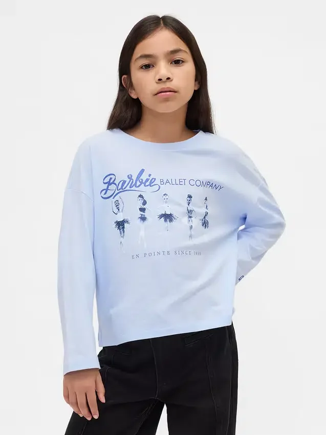 Kids Barbie Oversized Graphic T-Shirt