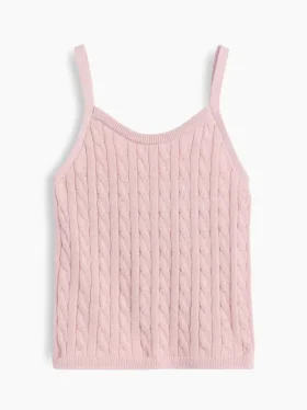Kids Cable-Knit Sweater Cami