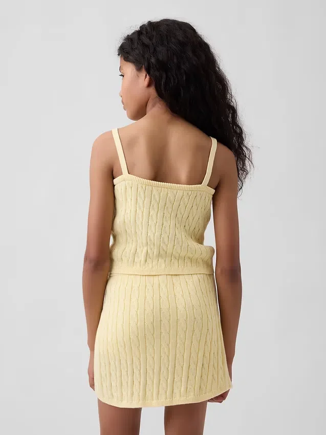 Kids Cable-Knit Sweater Cami