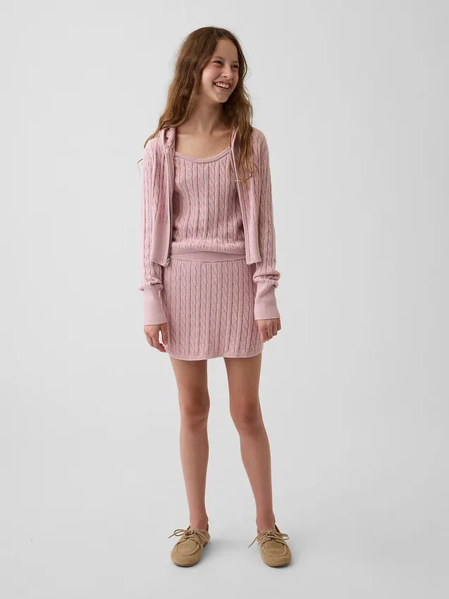 Kids Cable-Knit Sweater Cami