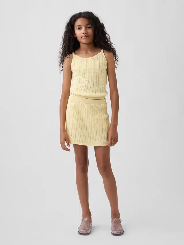 Kids Cable-Knit Sweater Cami