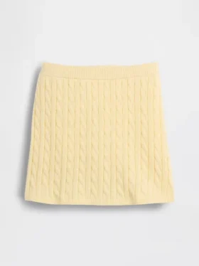 Kids Cable-Knit Sweater Skort