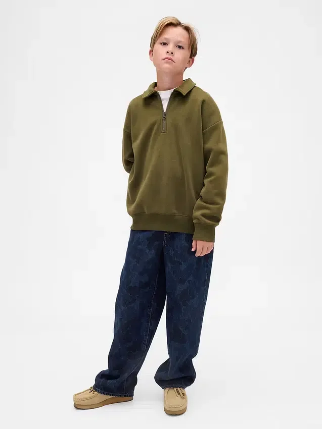 Kids Camo Easy Baggy Jeans