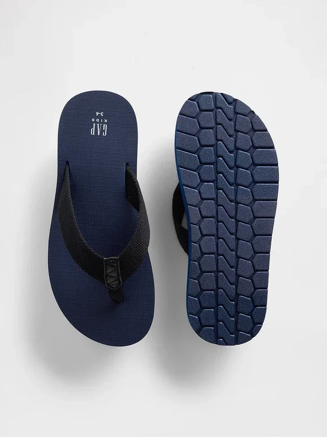 Kids Canvas Flip Flops