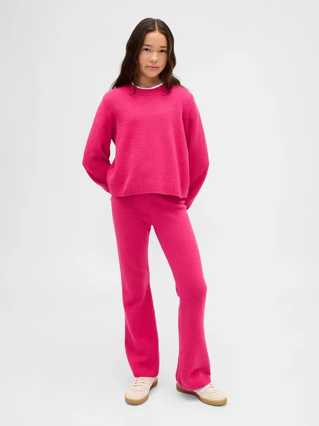 Kids Cashsoft Flare Sweater Pants