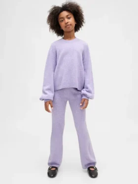 Kids Cashsoft Flare Sweater Pants
