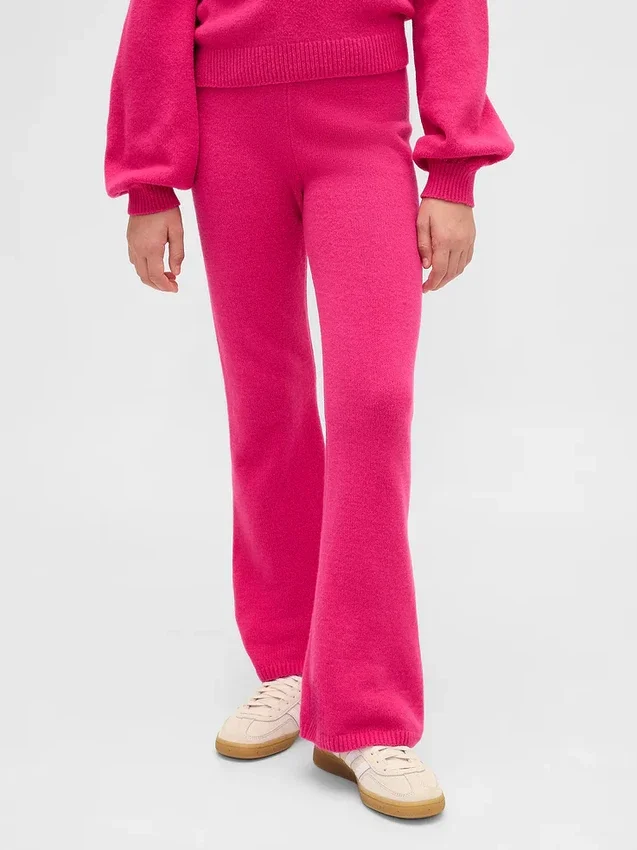 Kids Cashsoft Flare Sweater Pants